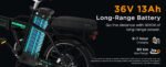 HITWAY BK5SL Electric Bike, 250W Motor E bike, 36V 13Ah Lithium Battery, Range up to 90KM, Foldable Bike Design, APP control - Image 10