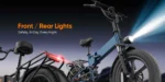 Urlife T5 Electric Bike 1500W E-Bike 48V 13Ah Battery 28MPH 100Mile Range 20X4" Fat Tire Free Shipping Foldable and portable - Image 14
