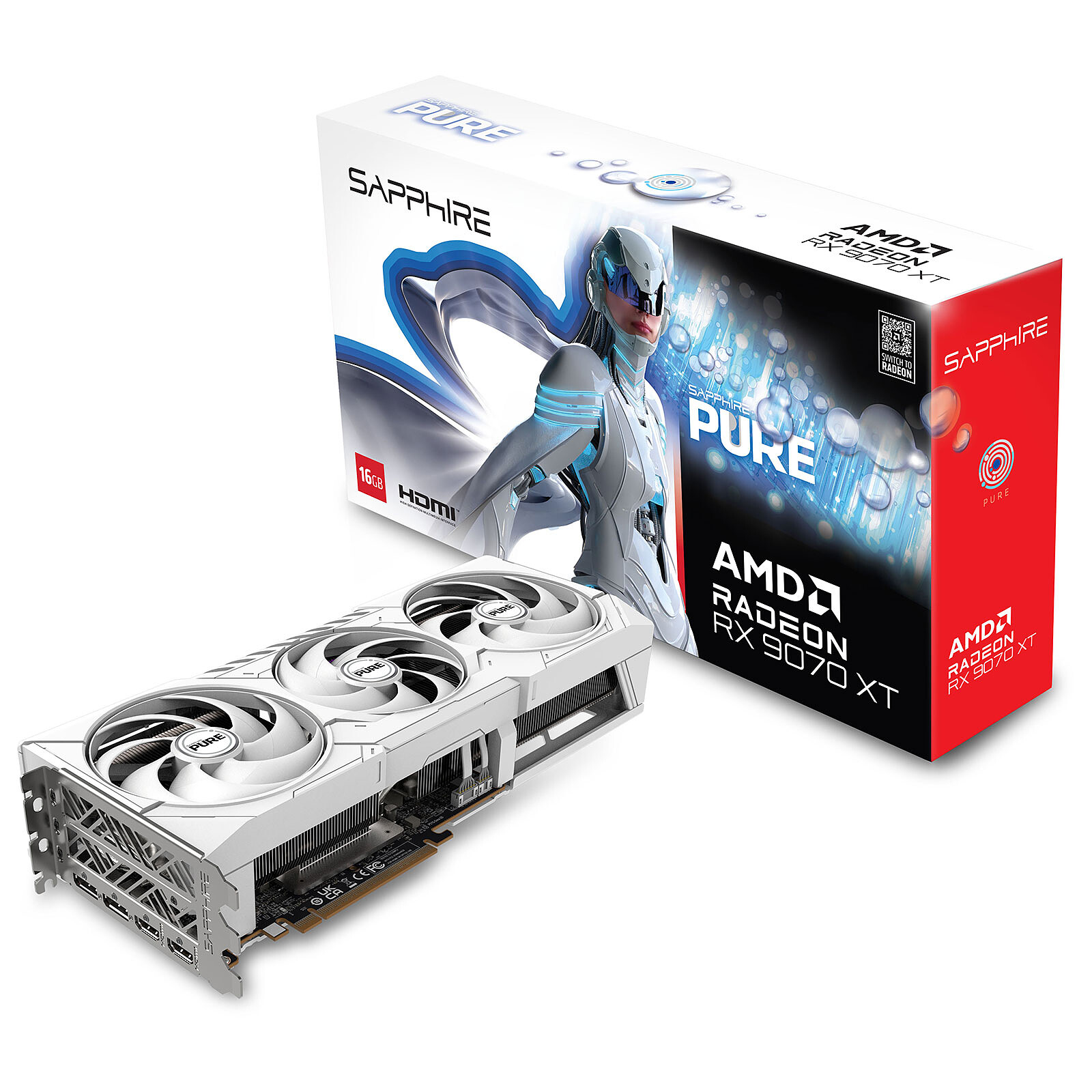LD0006219808 Sapphire PURE AMD Radeon RX 9070 XT 16GB - Image 1