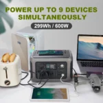 ALLPOWERS R600 Portable Powerstation with Solarpanel (Optional)，299Wh 600W LiFePO4 Battery for Home Backup Outdoors Camping RV - Image 3