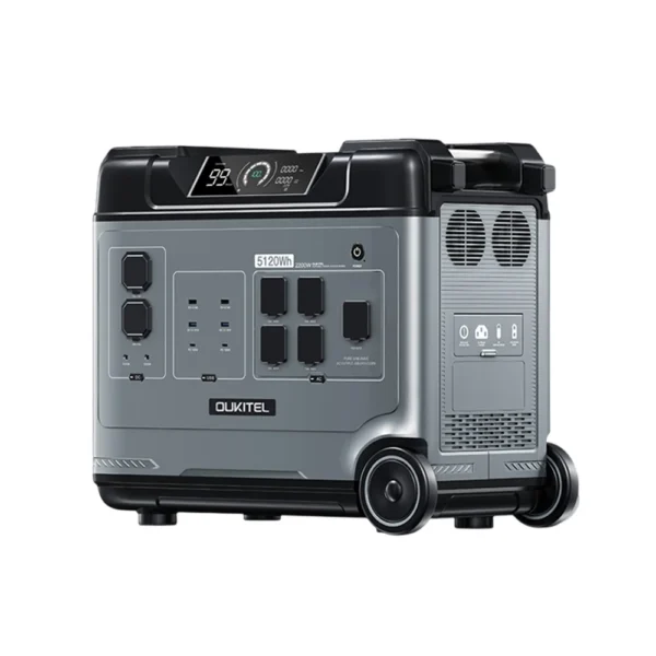 OUKITEL P5000 Pro Portable Power Station 4000W 5120Wh LiFePO4 Solar Generator 7200W Peak Pure Sine Wave UPS 1000W MPPT Fast Charge 5000 Cycles Home Camping RV Emergency Backup Power Supply