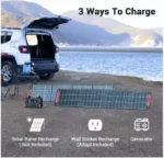Portable generator solar system with UPS AC 1200 watts portable solar power station outdoor camping emergency power supply - Image 6