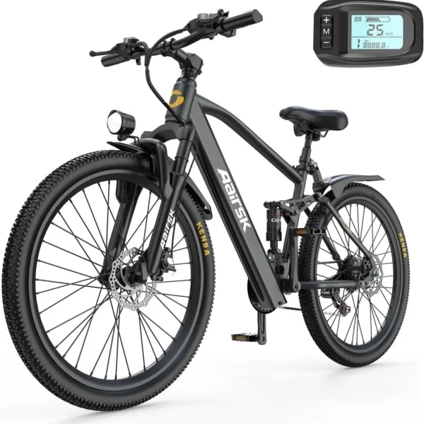 Aairsk GT900 Ebike 250W Motor 36V13AH Battery Electric Bicycle Mountain 26''Off-road Full Suspension Adult Electric Bike