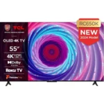 TCL 55RC650K 55-inch QLED Pro Television, 4K Ultra HD, Roku TV (Smart TV with Dolby Vision & Audio, HDR 10+ - Image 2