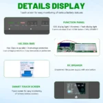 LiFePO4 48V 600Ah 300Ah Battery Pack 6500+ Cycles Bluetooth RS485 CAN BMS 51.2V 100Ah Solar Energy Storage Lithium AKKU EU STOCK - Image 12
