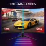 Tiansu monitor 27 inch 144Hz 2 K computer gaming monitor 27 ''monitors for PC 165Hz curved white Full HD 1 Ms monitor - Image 5