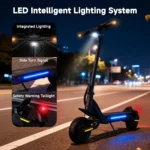 Dual 1000W Black Electric Scooter 50km/h High Speed 70KM Long Range 10" Off-Road Tire Foldable E-Mountain Scooter 48V 18.2AH APP - Image 6