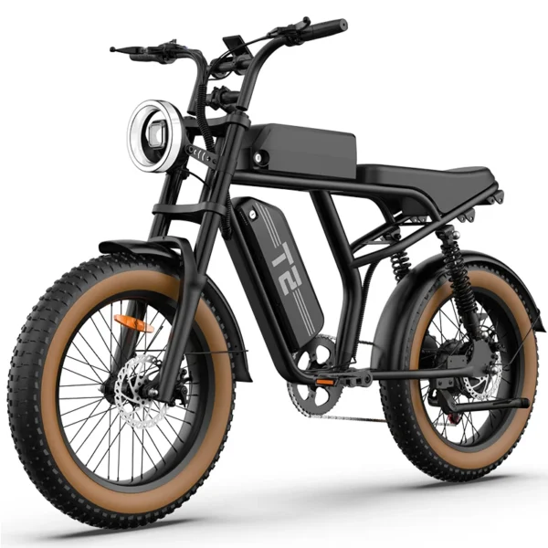 URLIFE T2 Adult 20-inch E-bike All-Terrain Fat Tire E-Mountain Bike 250W 48V 15.6Ah Battery Electric Bicycle