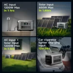 ALLPOWERS R1500 LITE Portable Power Station with Solar Panel 100W 200W 1056Wh LiFePO4 Battery Solar Generator for Outdoor RV - Image 2