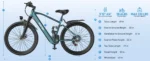 Aairsk GT900  250W Motor E-bike Adult Electric Bicycle 36V13Ah Battery Electric Bike 26 Inch Tire E-Mountain Bike - Image 17