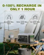 ALLPOWERS Portable Power Station R600, 299Wh LiFeP04 Battery with 2x 600W (1200W Surge) AC Outlets for Outdoor Camping RV Home - Image 9