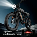 URLIFE T2 Adult 20-inch E-bike All-Terrain Fat Tire E-Mountain Bike 250W 48V 15.6Ah Battery Electric Bicycle - Image 7