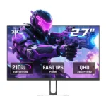 KTC Gaming Monitor 27 Inch | 2K@210Hz (Overlocking) | Built-in Speakers | Fast IPS Panel | 1ms Response Time (MPRT) | 450 cd/㎡ B