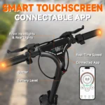 Dual 1000W Black Electric Scooter 50km/h High Speed 70KM Long Range 10" Off-Road Tire Foldable E-Mountain Scooter 48V 18.2AH APP - Image 4