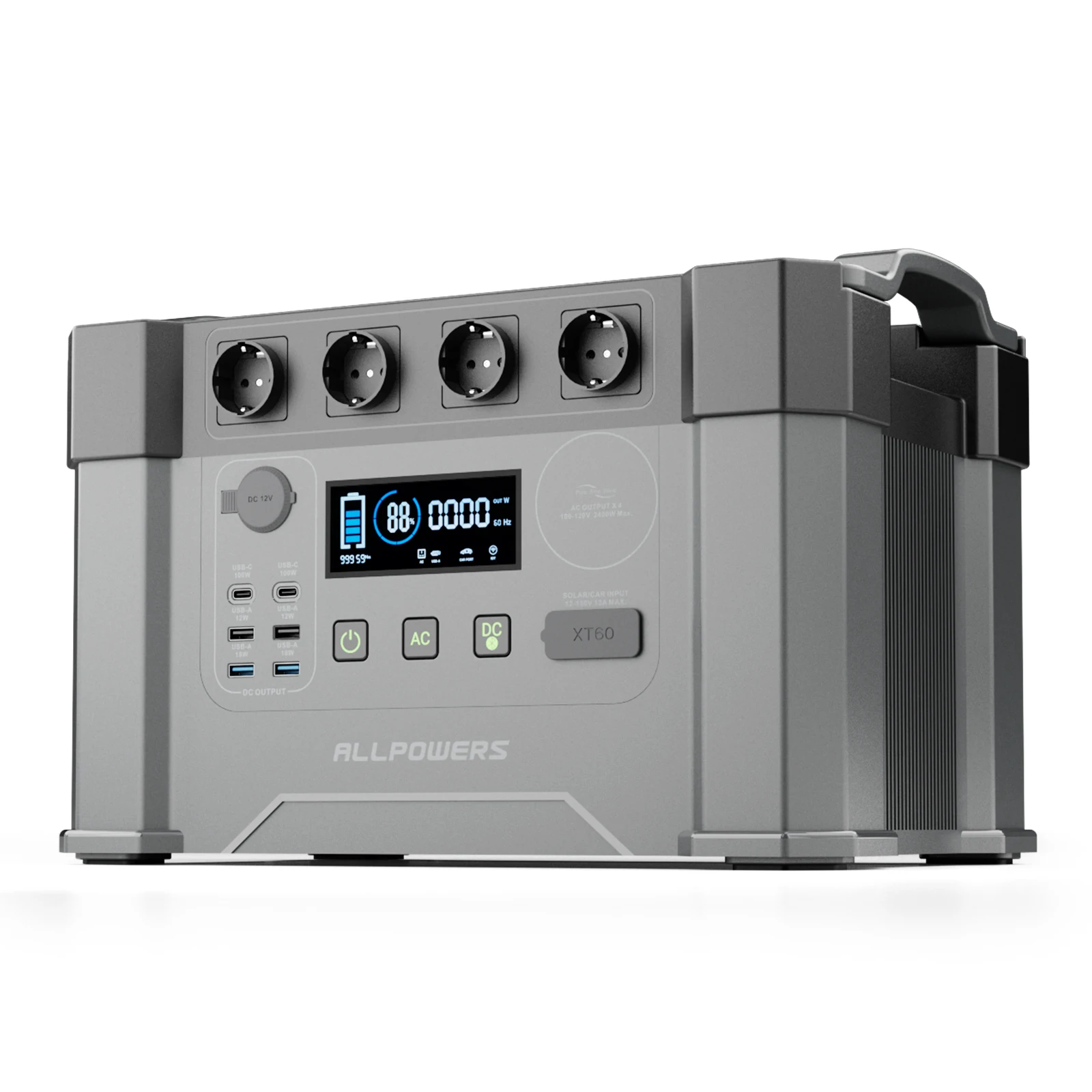 Sa1d8932bc69a4dc98b44083d71f02379P-1.webp ALLPOWERS Portable Power Station 2000W / 2400W Emergency Backup High-power Power Supply for Home Outdoor Power outage - Image 1