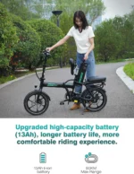 HITWAY BK5SL Electric Bike, 250W Motor E bike, 36V 13Ah Lithium Battery, Range up to 90KM, Foldable Bike Design, APP control - Image 4