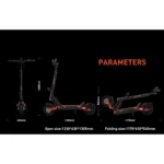 JOYOR T10 Adult Foldable Escooter 1000W*2 Motor Electric Scooter 60V18AH Battery 10 Inch off-road tire E-Mountain Scooter - Image 24