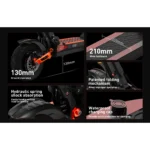JOYOR T10 Adult Foldable Escooter 1000W*2 Motor Electric Scooter 60V18AH Battery 10 Inch off-road tire E-Mountain Scooter - Image 25