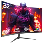 Gawfolk 32 Inch Ultrawide Curved Gaming Monitor, 1800R Curvature 240hz FHD, Curved Computer Screen with FreeSync, - Image 8