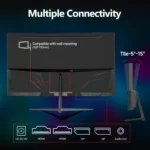 Gawfolk 32 Inch Ultrawide Curved Gaming Monitor, 1800R Curvature 240hz FHD, Curved Computer Screen with FreeSync, - Image 9