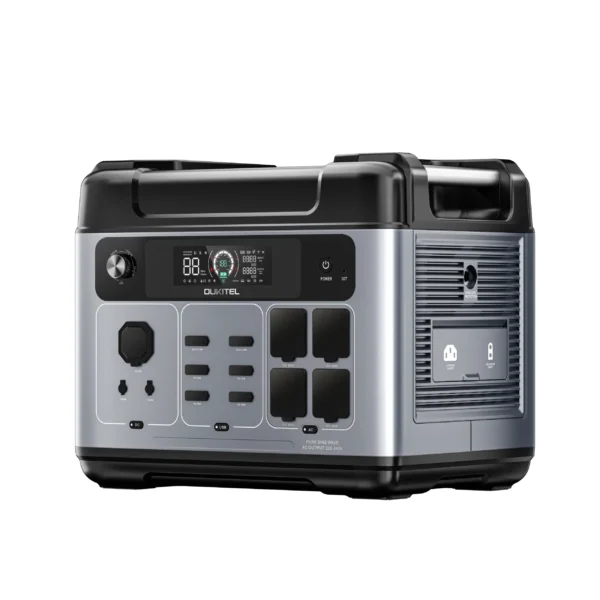 OUKITEL P2001E PLUS Portable Power Station, 2400W 2048Wh Lithium Iron Phosphate Battery Solar Generator, Bluetooth/WIFI Control, 4800W Peak Pure Sine Wave UPS, 1800W Fast Charging, 3500 + Cycle Life, outdoor Camping, RV, Emergency Home Backup Power