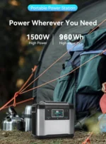 Outdoor Big Size Backup Lifepo4 Battery Emergency Lithium Cell UPS Camping Solar Generator 1500w Portable Power Station - Image 4