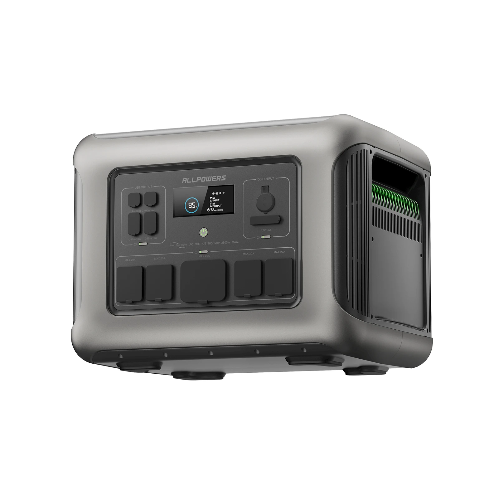 Sfde10a7e7ffb43bc87d3fc7952071ae0V-1.webp ALLPOWERS R1500 LITE Portable Power Station 1056Wh LiFePO4 Battery 1600W (3200W peak) AC Output Solar Generator for Camping RV - Image 1