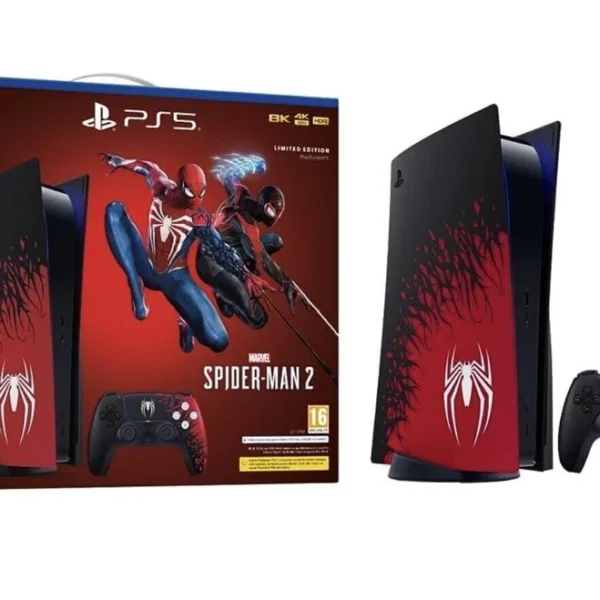 Sony PS5 Blu-Ray Edition Console Spider-Man 2 Limited Edition Bundle - Red/Black